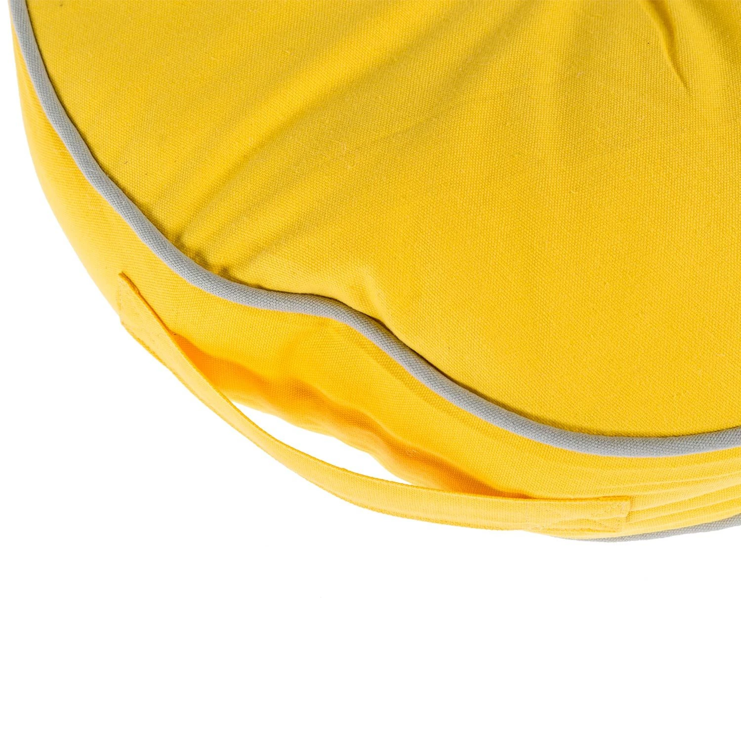 Yellow And Grey Round Floor Cushion 6 Yellow And Grey Round Floor Cushion - Image 4