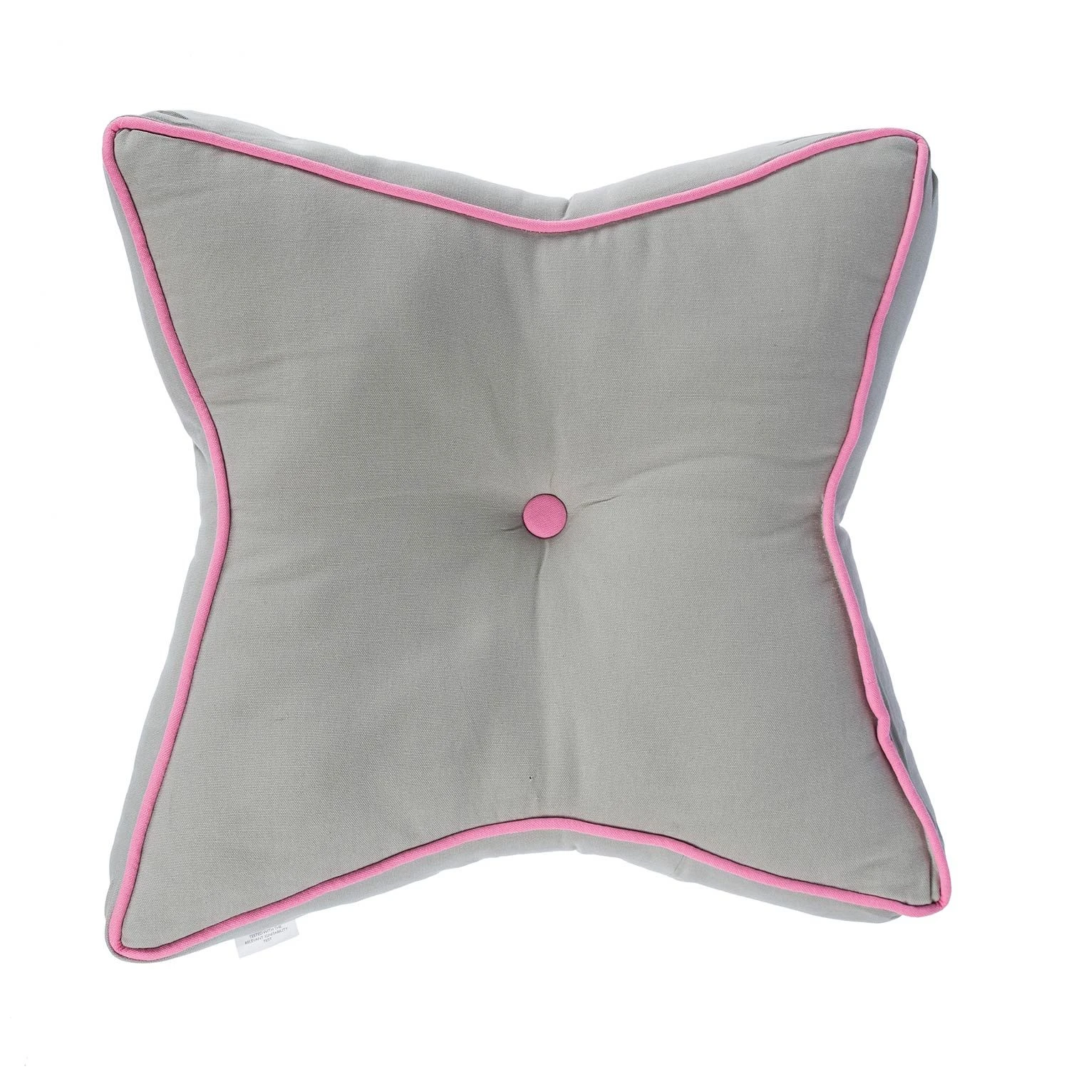 Grey And Pink Star Floor Cushion 3 Grey And Pink Star Floor Cushion