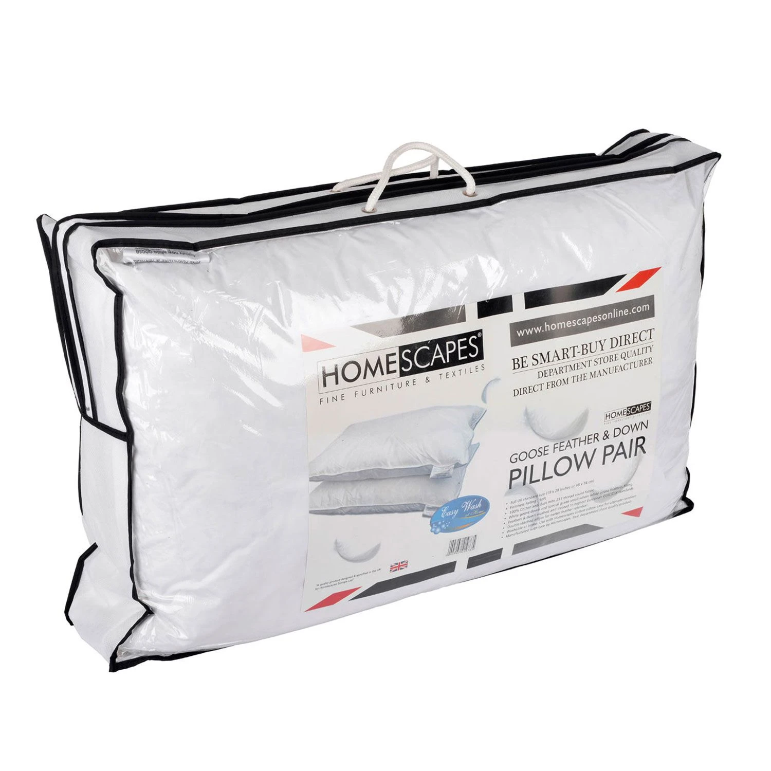 Goose Feather And Down Pillow Pair 5 Goose Feather And Down Pillow Pair - Image 3