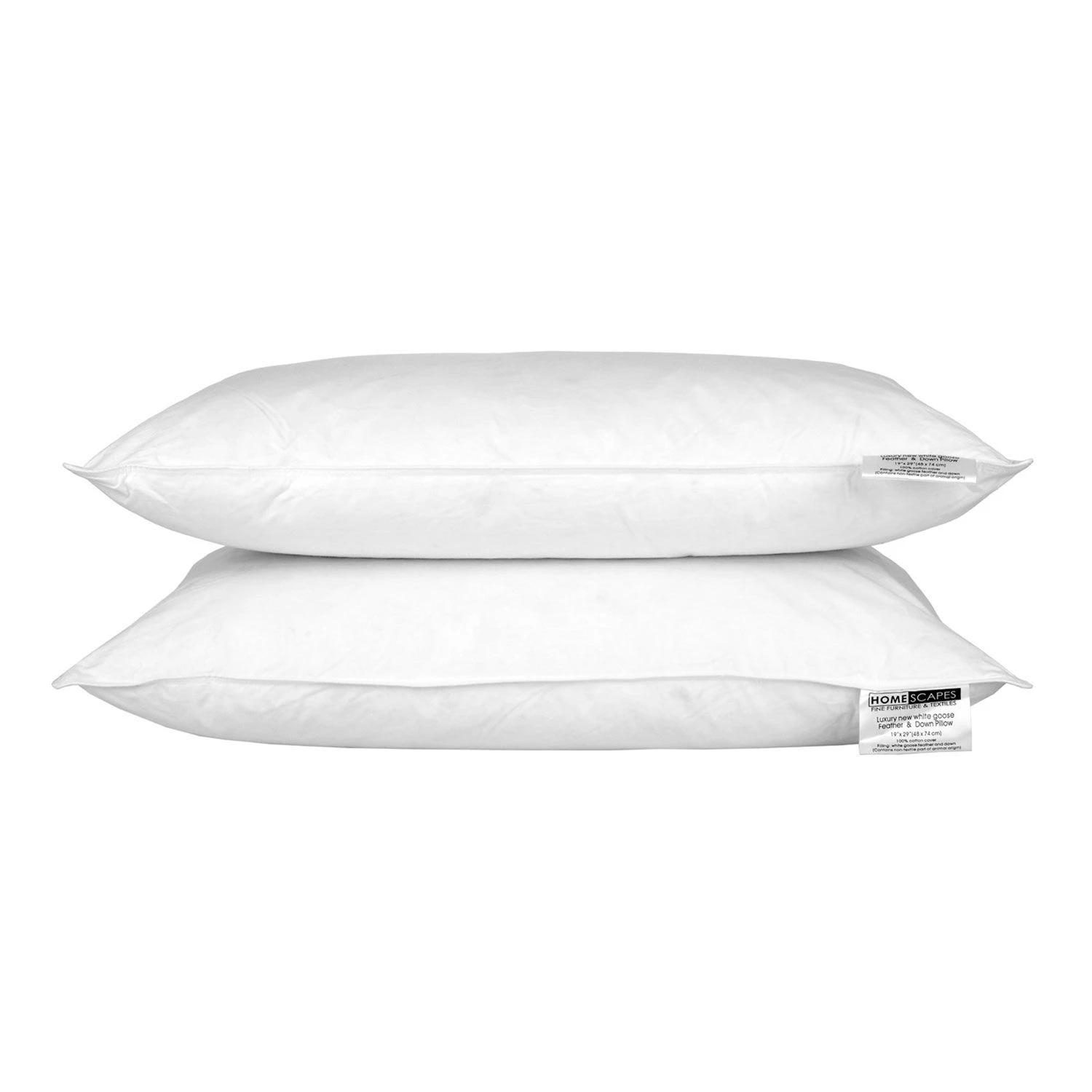 Goose Feather And Down Pillow Pair 3 Goose Feather And Down Pillow Pair