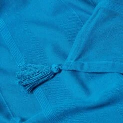 Cotton Rajput Ribbed Teal Throw, 255 X 360 Cm -Best Homeware Store httpsimages.vikkit.co .ukhomescapesthrowsrajputsf11745 sf1174 cotton rajput ribbed teal throw