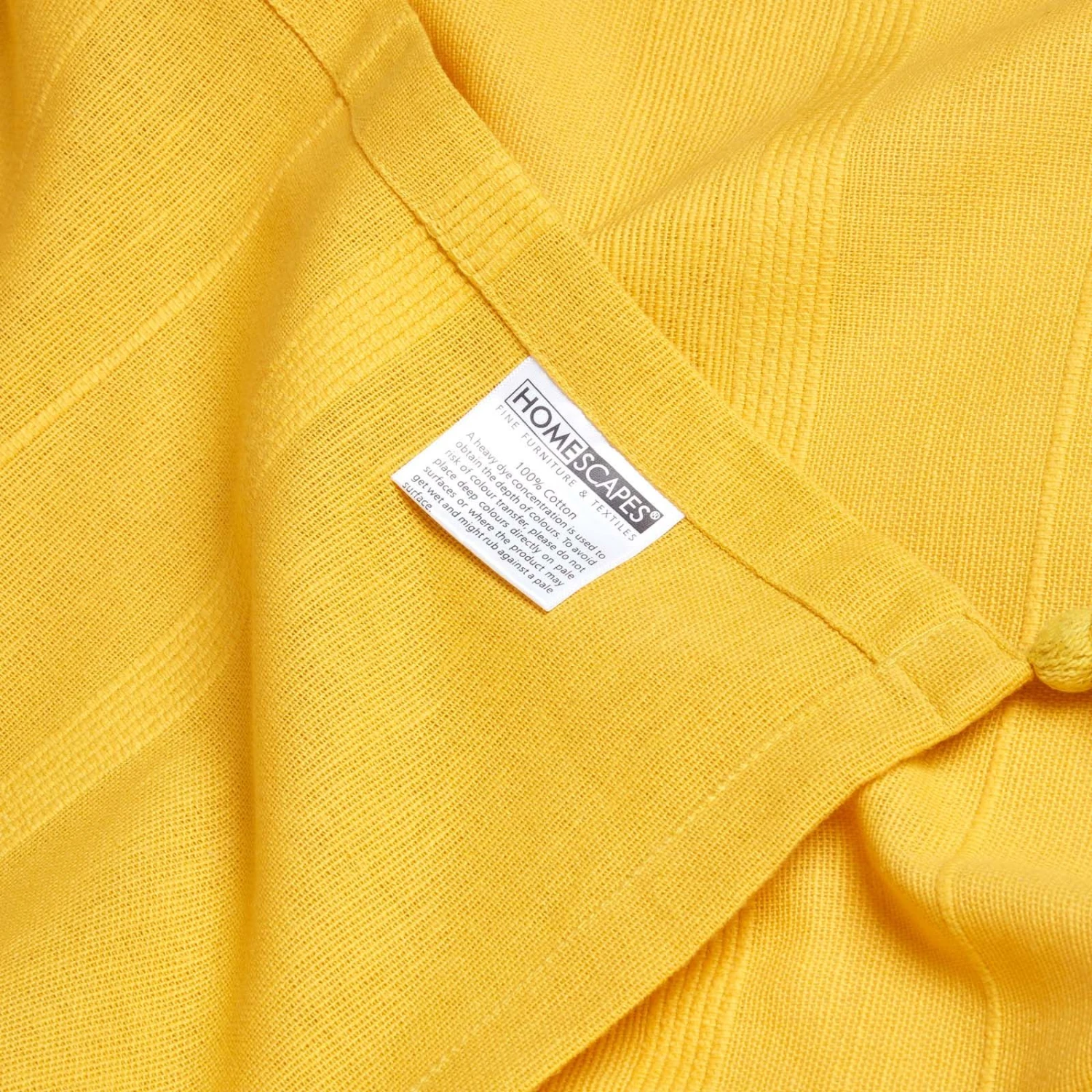 Cotton Rajput Ribbed Yellow Throw 10 Cotton Rajput Ribbed Yellow Throw - Image 8