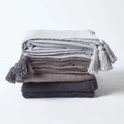 Cotton Rajput Ribbed Sea Grey Throw 16 Cotton Rajput Ribbed Sea Grey Throw -Best Homeware Store httpsimages.vikkit.co .ukhomescapesthrowsrajputsf17747 sf1774 cotton rajput ribbed grey throw