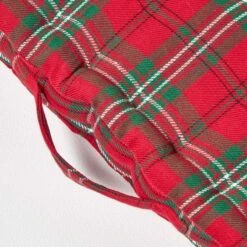Cotton Edward Tartan Floor Cushion 11 Cotton Edward Tartan Floor Cushion -Best Homeware Store kt1252 04
