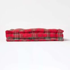 Cotton Edward Tartan Floor Cushion 12 Cotton Edward Tartan Floor Cushion -Best Homeware Store kt1252 05