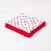 Cotton Red Hearts Floor Cushion 2 Cotton Red Hearts Floor Cushion -Best Homeware Store kt1257 01