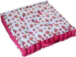 Roses And Dots Cotton Floor Cushion