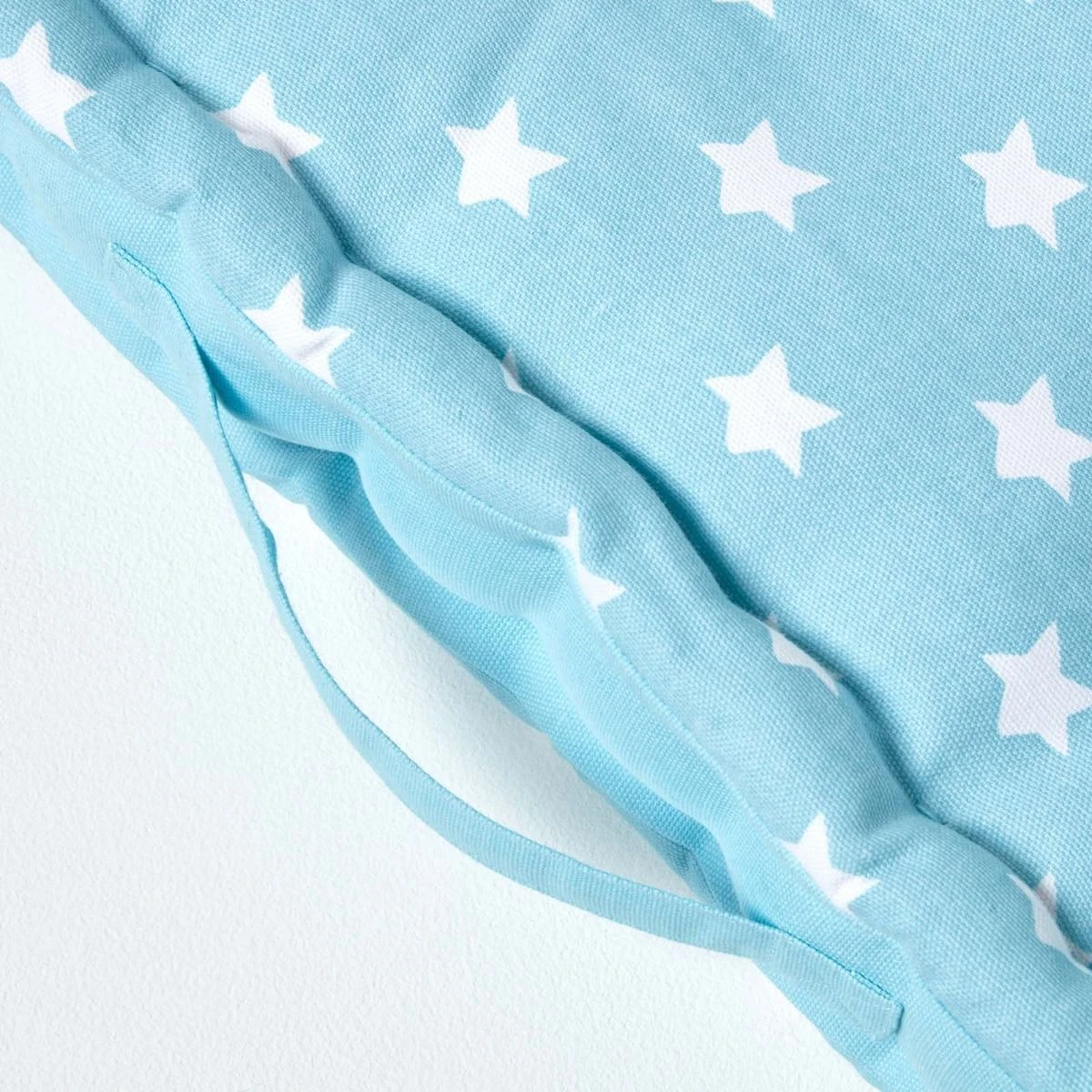 Cotton Blue Stars Floor Cushion 6 Cotton Blue Stars Floor Cushion - Image 4