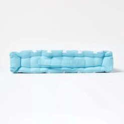 Cotton Blue Stars Floor Cushion 12 Cotton Blue Stars Floor Cushion -Best Homeware Store kt1305 05
