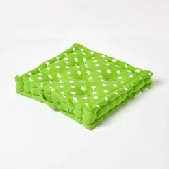 New Products 23 Cotton Green Stars Floor Cushion