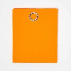 Cotton Plain Orange Ready Made Eyelet Curtain Pair 9 Cotton Plain Orange Ready Made Eyelet Curtain Pair -Best Homeware Store kt1418 1 1