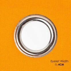 Cotton Plain Orange Ready Made Eyelet Curtain Pair 10 Cotton Plain Orange Ready Made Eyelet Curtain Pair -Best Homeware Store kt1418 2 t 3