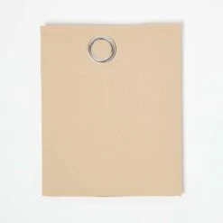 Cotton Plain Beige Ready Made Eyelet Curtain Pair 9 Cotton Plain Beige Ready Made Eyelet Curtain Pair -Best Homeware Store kt1424 1