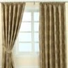 Gold Jacquard Curtain Modern Curve Design Fully Lined 1 Gold Jacquard Curtain Modern Curve Design Fully Lined -Best Homeware Store marbbela collection curtains gold main