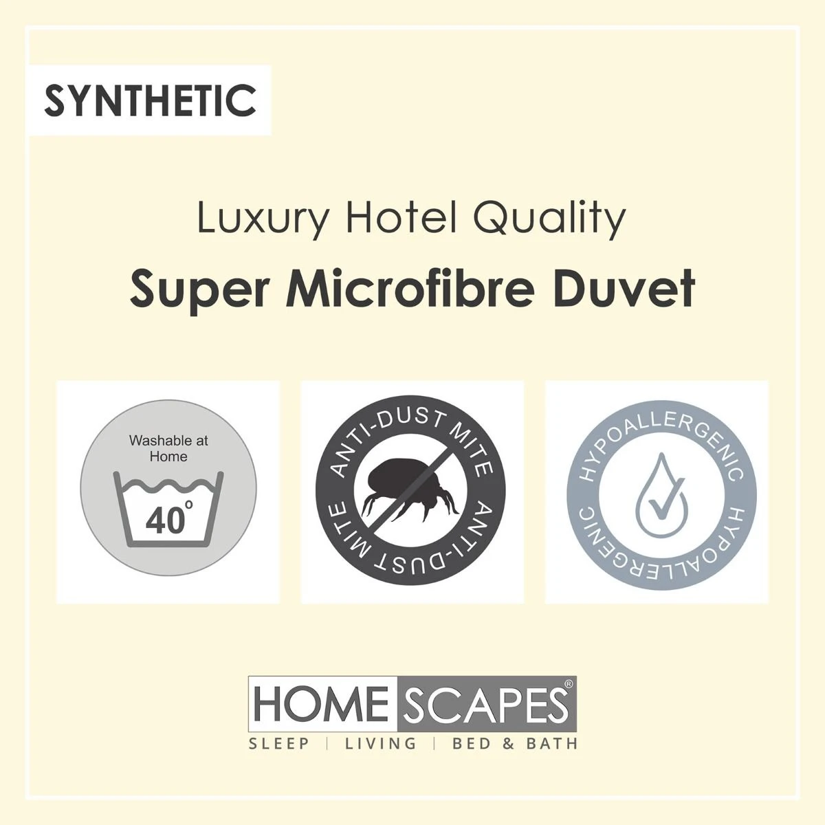 Luxury Hotel Quality Super Microfibre 10.5 Tog Duvet 7 Luxury Hotel Quality Super Microfibre 10.5 Tog Duvet - Image 5