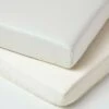 Cream Organic Cotton Cot Bed Fitted Sheets 400 Thread Count, 2 Pack 1 Cream Organic Cotton Cot Bed Fitted Sheets 400 Thread Count, 2 Pack -Best Homeware Store org400cotfitcre 01
