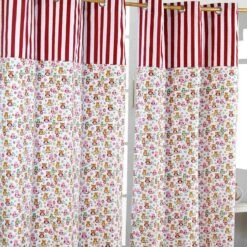 Owls Printed Ready Made Eyelet Curtain Pair