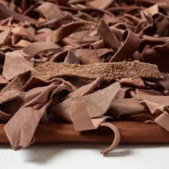 Dallas Leather Shaggy Rug Brown, 150 Cm Round 10 Dallas Leather Shaggy Rug Brown, 150 Cm Round -Best Homeware Store ru1119d 04