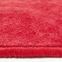 Hand Tufted Plain Cotton Red Large Round Rug 10 Hand Tufted Plain Cotton Red Large Round Rug -Best Homeware Store ru1234b 04