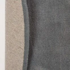 Hand Tufted Plain Cotton Grey Large Round Rug 11 Hand Tufted Plain Cotton Grey Large Round Rug -Best Homeware Store ru1237b 05