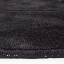 Hand Tufted Plain Cotton Black Large Round Rug 10 Hand Tufted Plain Cotton Black Large Round Rug -Best Homeware Store ru1238b 04 2