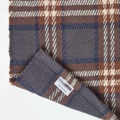 Hamilton Handwoven Grey And Brown Tartan 100% Cotton Rug -Best Homeware Store ru1275 05
