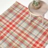 Ramsay Handwoven Red, Blue And Cream Tartan 100% Cotton Rug 1 Ramsay Handwoven Red, Blue And Cream Tartan 100% Cotton Rug -Best Homeware Store ru1276 01