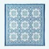 Blue And White Mosaic Pattern Square Reversible Rug 1 Blue And White Mosaic Pattern Square Reversible Rug -Best Homeware Store ru1331 b main