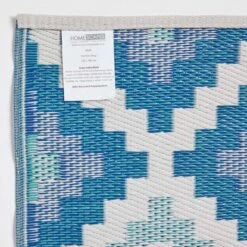 Mia Aztec Blue Outdoor Rug 14 Mia Aztec Blue Outdoor Rug -Best Homeware Store ru1346 6 2