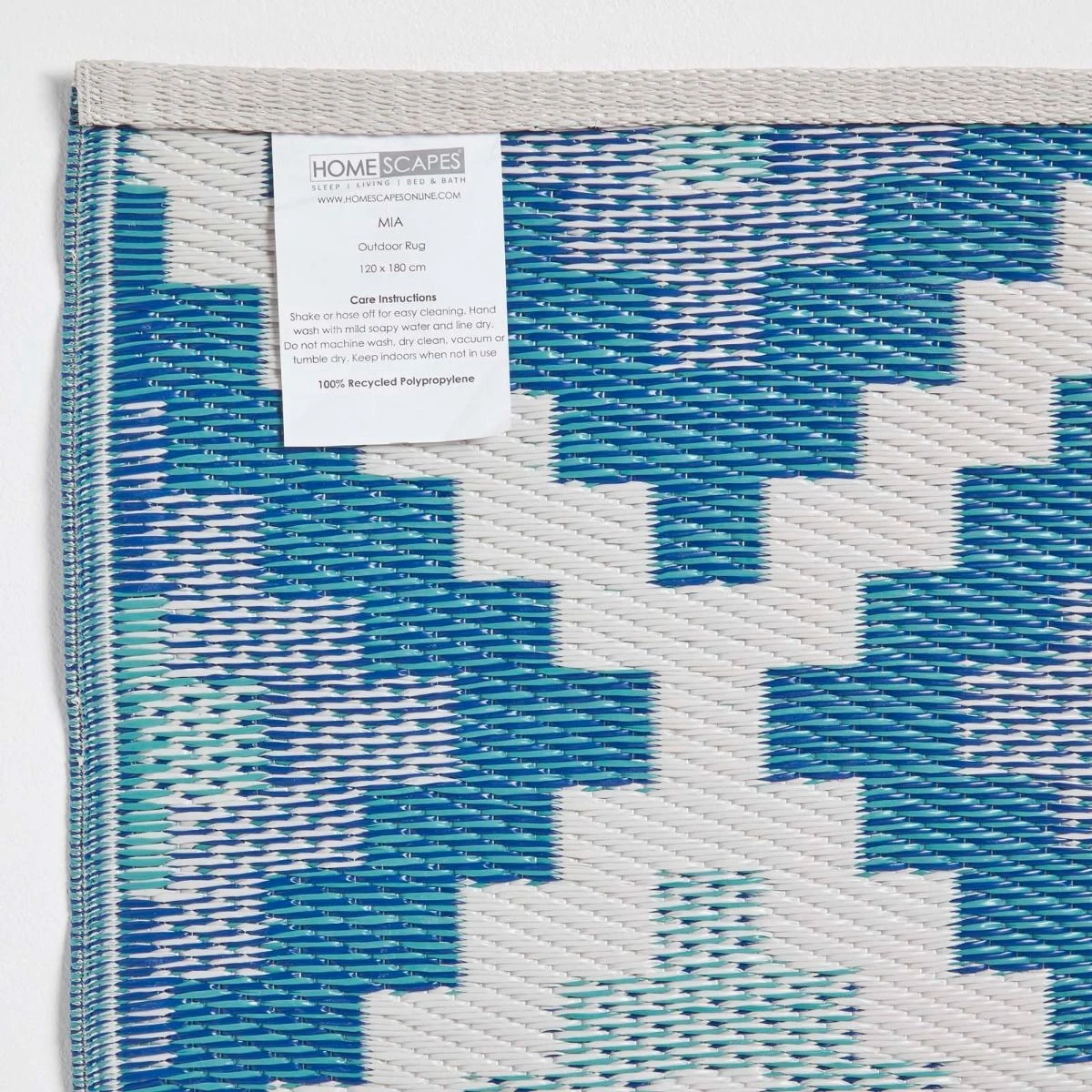 Mia Aztec Blue Outdoor Rug 8 Mia Aztec Blue Outdoor Rug - Image 6