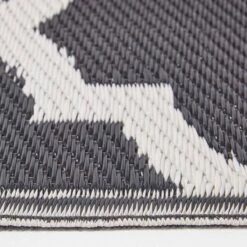 Nola Geometric Black & White Outdoor Rug Runner 13 Nola Geometric Black & White Outdoor Rug Runner -Best Homeware Store ru1348c 4 1