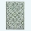 Green Outdoor Rug With Floral Leaf Pattern, 122 X 182 Cm 1 Green Outdoor Rug With Floral Leaf Pattern, 122 X 182 Cm -Best Homeware Store ru1392 main