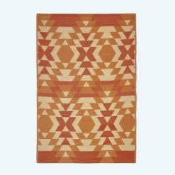 Anya Aztec Orange Outdoor Rug
