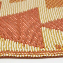 Anya Aztec Orange Outdoor Rug Runner, 75 X 200 Cm -Best Homeware Store ru1397d 4