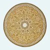 Rae Yellow Round Outdoor Rug, 180 Cm 1 Rae Yellow Round Outdoor Rug, 180 Cm -Best Homeware Store ru1401 1 main