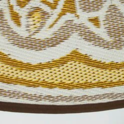 Rae Yellow Round Outdoor Rug, 180 Cm 14 Rae Yellow Round Outdoor Rug, 180 Cm -Best Homeware Store ru1401 6