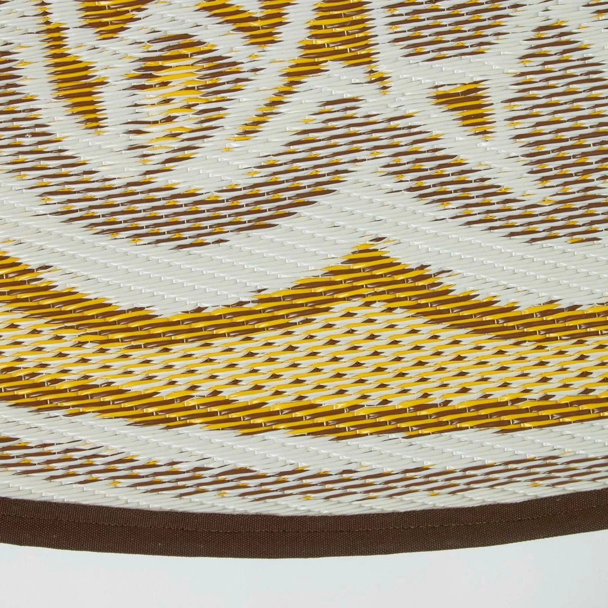 Rae Yellow Round Outdoor Rug, 180 Cm 8 Rae Yellow Round Outdoor Rug, 180 Cm - Image 6