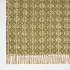 Lima Handwoven Green Cotton Textured Rug 9 Lima Handwoven Green Cotton Textured Rug -Best Homeware Store ru1437a 3 2