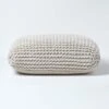 Natural Square Cotton Knitted Pouffe Floor Cushion 2 Natural Square Cotton Knitted Pouffe Floor Cushion -Best Homeware Store sf1232ga 01