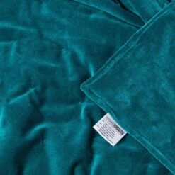 Teal Green Velvet Quilted Throw 15 Teal Green Velvet Quilted Throw -Best Homeware Store sf1250 7 3