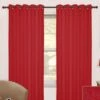 Wine Thermal Blackout Eyelet Curtain Pair