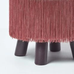 Warwick Velvet Footstool With Legs, Pink 10 Warwick Velvet Footstool With Legs, Pink -Best Homeware Store sf1521 03 1