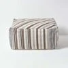 Grey, Black And White Stripe Beanbag Cube Pouffe Large 60 X 60 X 30 Cm 1 Grey, Black And White Stripe Beanbag Cube Pouffe Large 60 X 60 X 30 Cm -Best Homeware Store sf1550 01