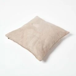 Cream Real Leather Suede Cushion With Feather Filling 8 Cream Real Leather Suede Cushion With Feather Filling -Best Homeware Store sf1629 03