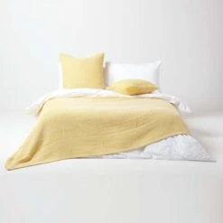 Cotton Halden Chevron Yellow Throw 10 Cotton Halden Chevron Yellow Throw -Best Homeware Store sf1779 03