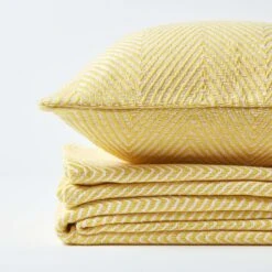 Cotton Halden Chevron Yellow Throw 12 Cotton Halden Chevron Yellow Throw -Best Homeware Store sf1779 5 3