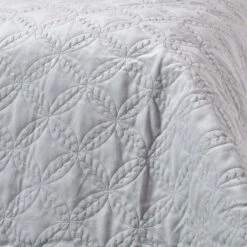 Grey Eternity Rings Geometric Velvet Bedspread -Best Homeware Store sf1843 3