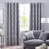 Silver Enchanted Forest Eyelet Curtain Pair 2 Silver Enchanted Forest Eyelet Curtain Pair -Best Homeware Store sf1887 11