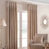 Champagne Nova Eyelet Curtain Pair