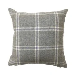 Mauve Woven Check Tartan Cushion Cover